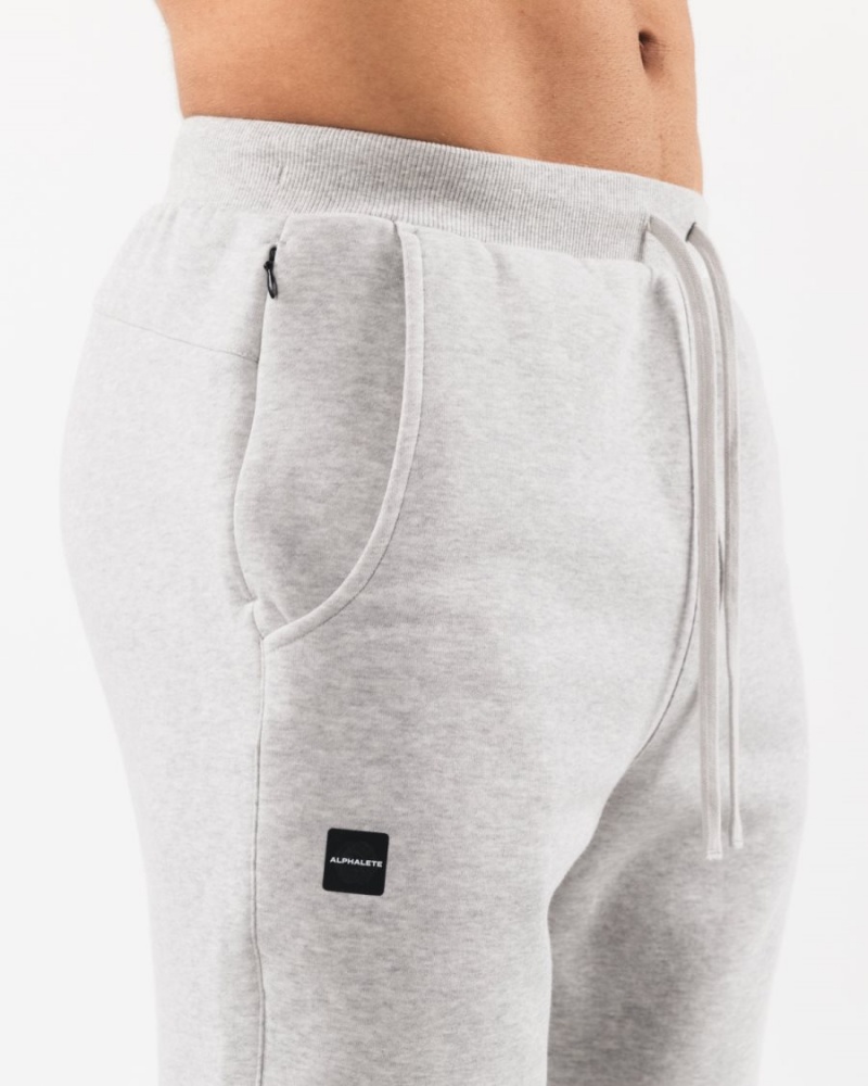 Heather Grey Alphalete Academy Club Jogger Men's Jogger | 7185264-CG