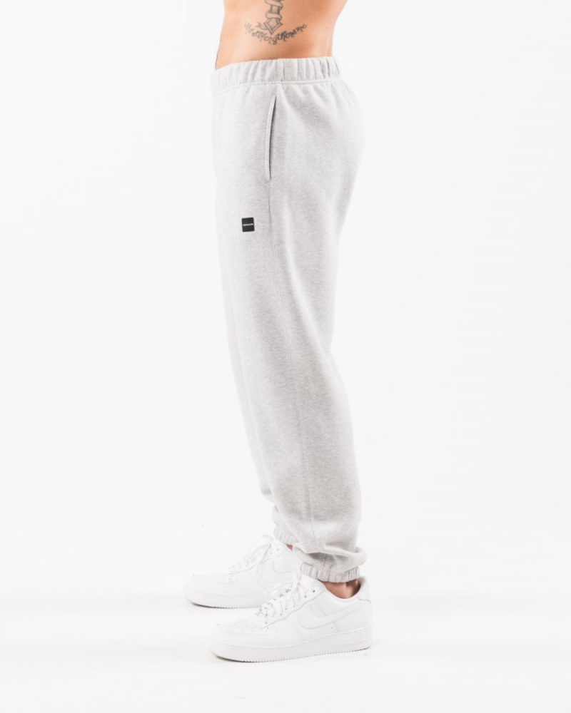 Heather Grey Alphalete Academy Relaxed Jogger Men's Jogger | 0298146-GJ