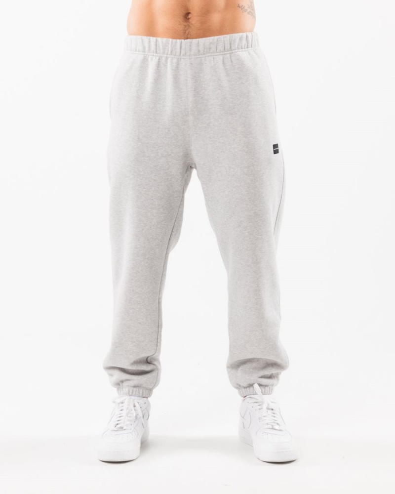 Heather Grey Alphalete Academy Relaxed Jogger Men\'s Jogger | 0298146-GJ