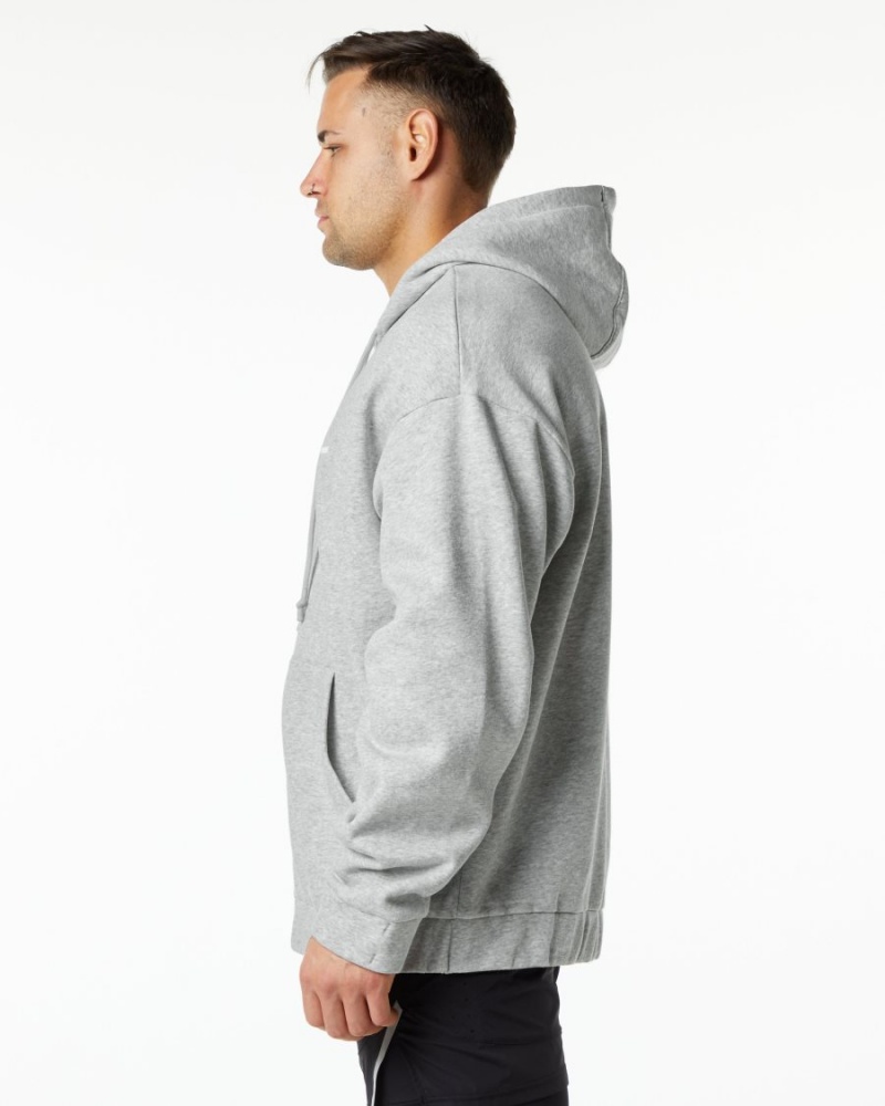 Heather Grey Alphalete Classic Full-Zip Jacket Men's Jackets | 3741058-GZ