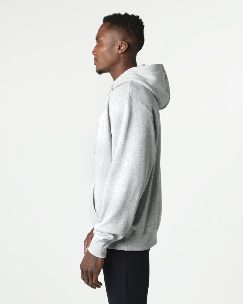 Heather Grey Alphalete Core Hoodie Men's Hoodie | 5790436-JY