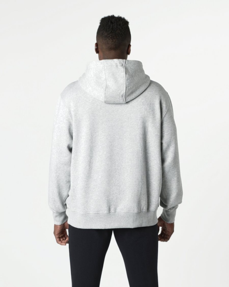 Heather Grey Alphalete Core Hoodie Men's Hoodie | 5790436-JY