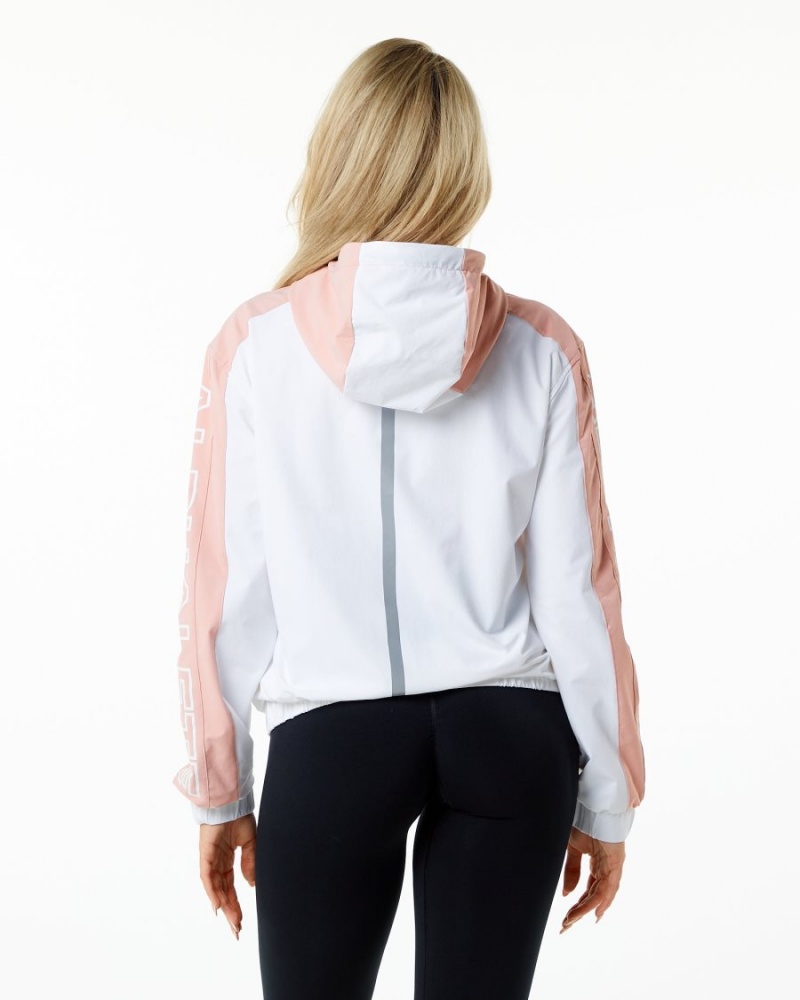 Himalayan Pink Alphalete Infinity Tech Jacket Women's Jackets | 9581360-CW