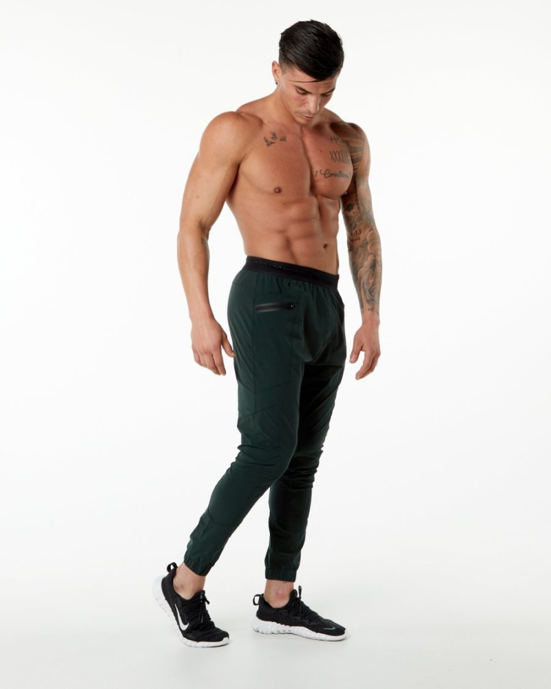 Hunter Green Alphalete Studio Pant Men's Jogger | 1427930-YW