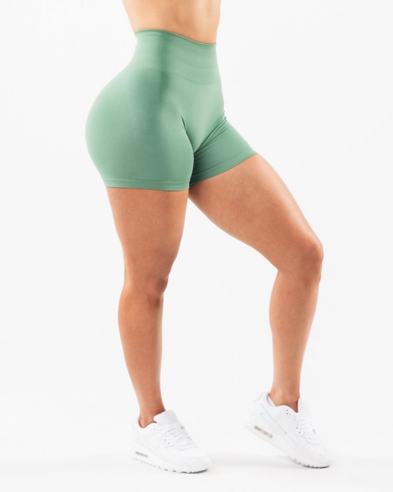 Jade Alphalete Amplify Short 4.5" Women's Shorts | 0296458-YE