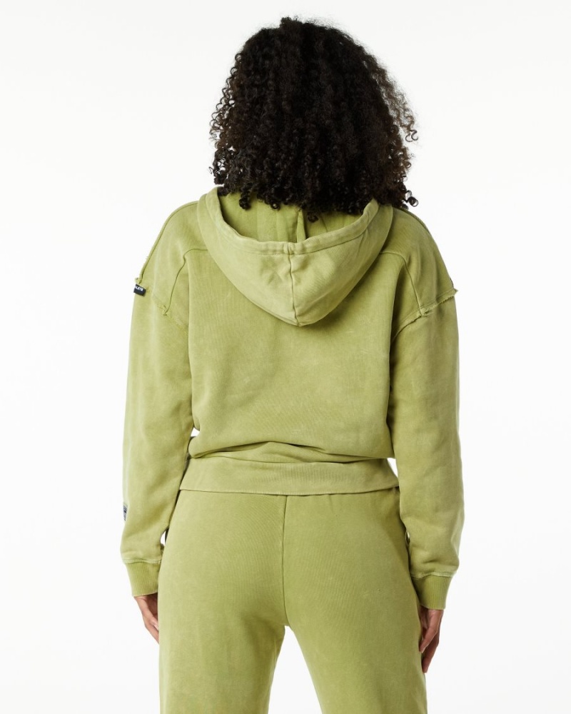 Jade Green Alphalete Very Terry Hoodie Women's Hoodie | 5407912-TQ