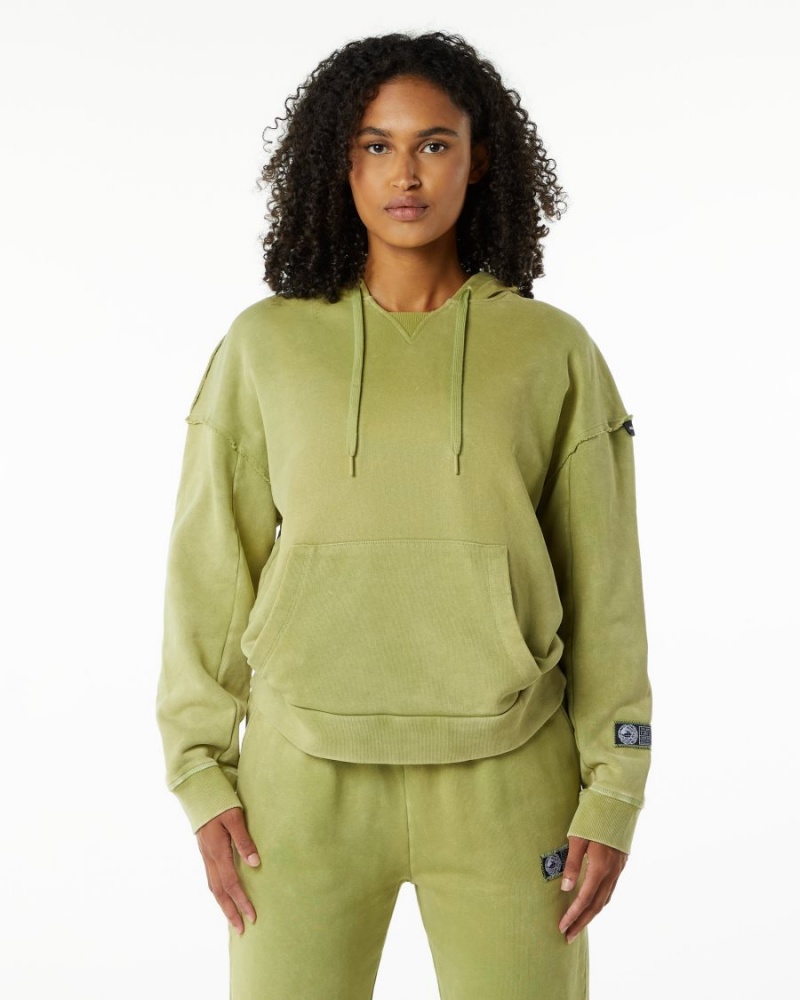 Jade Green Alphalete Very Terry Hoodie Women\'s Hoodie | 5407912-TQ