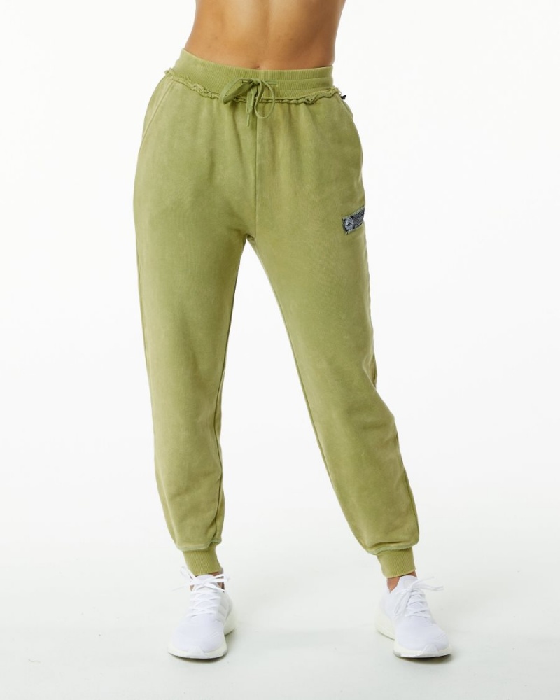 Jade Green Alphalete Very Terry Jogger Women's Jogger | 6093471-NY