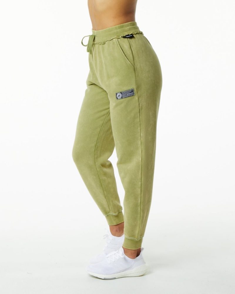 Jade Green Alphalete Very Terry Jogger Women\'s Jogger | 6093471-NY