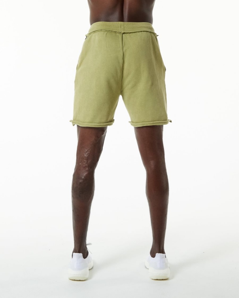 Jade Green Alphalete Very Terry Short Men's Shorts | 4785306-NA