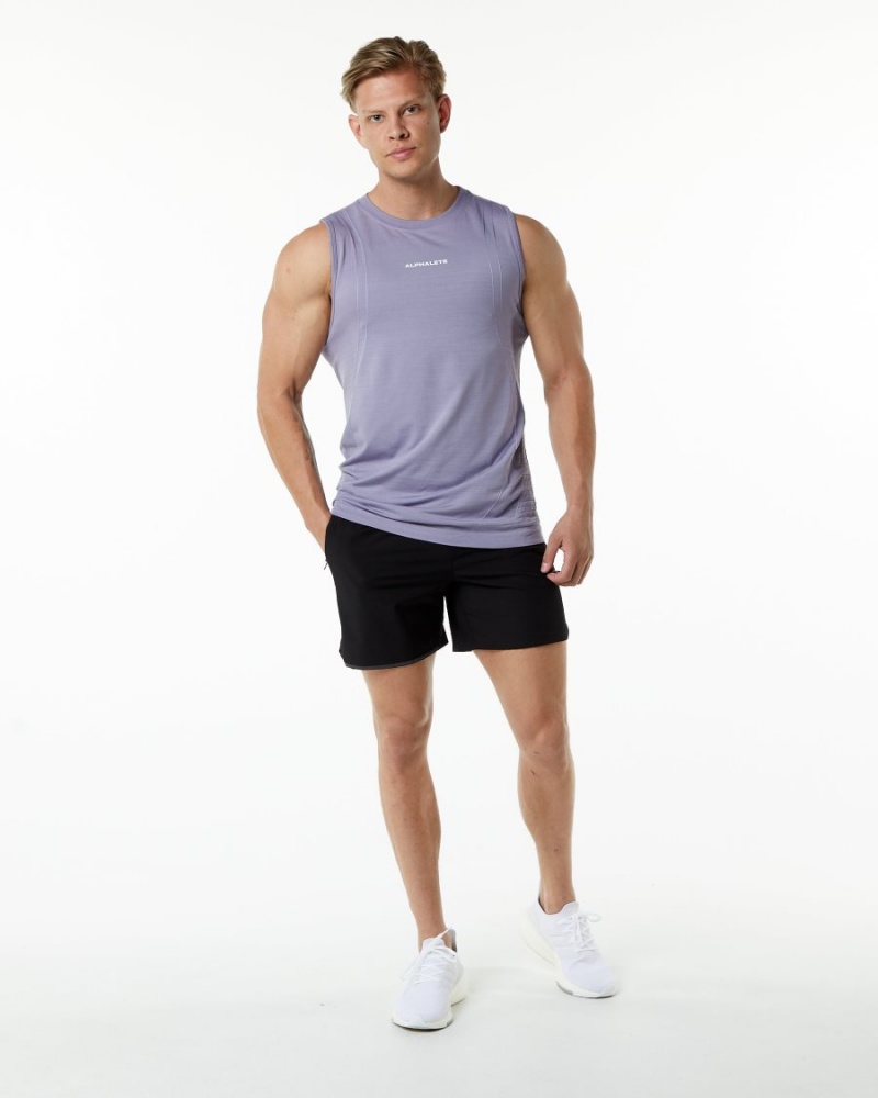 Lavender Alphalete Ozone Tank Men's Tanks | 8653074-QP