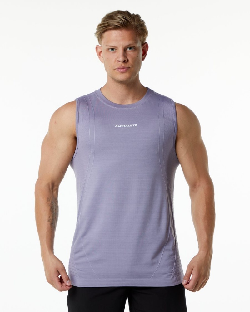 Lavender Alphalete Ozone Tank Men\'s Tanks | 8653074-QP