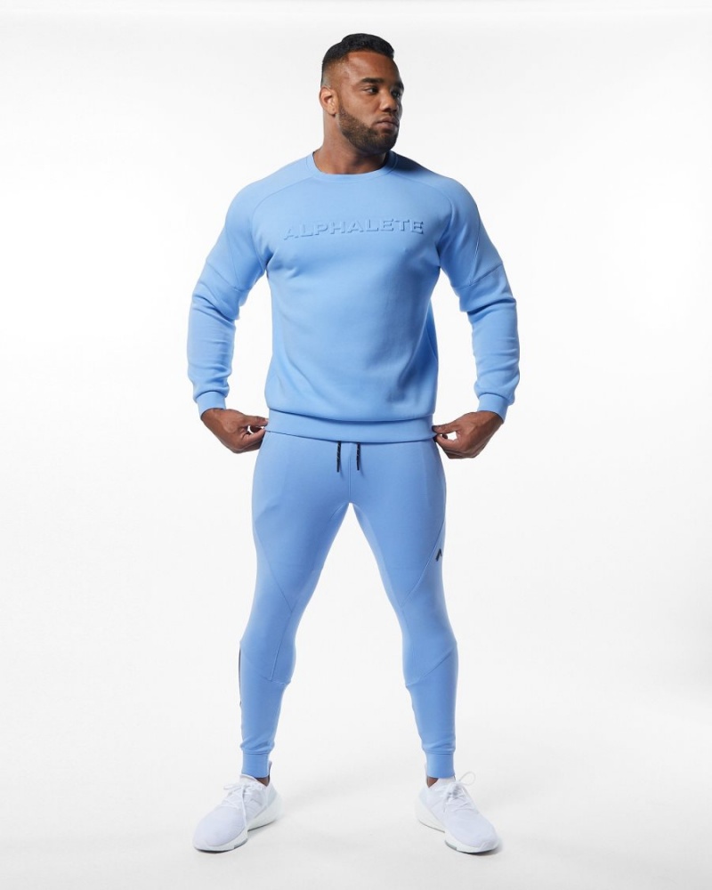 Light Blue Alphalete ELMTS Cuffed Jogger Men's Jogger | 6920147-VH