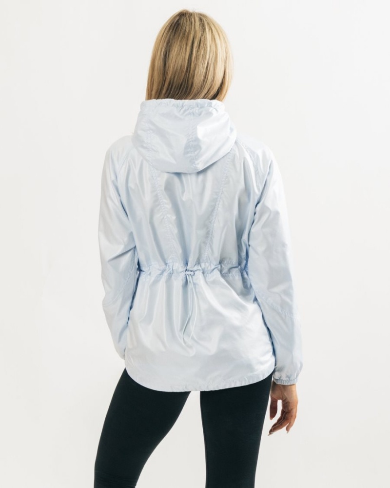 Light Blue Alphalete Infinity Explorer Jacket Women's Jackets | 1842503-ZI