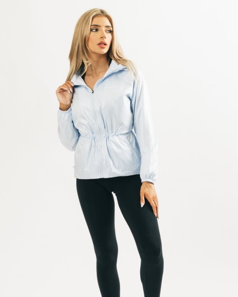 Light Blue Alphalete Infinity Explorer Jacket Women's Jackets | 1842503-ZI