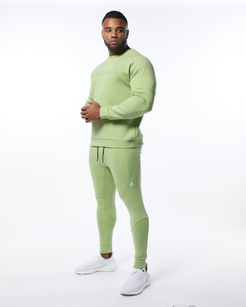 Light Green Alphalete ELMTS Cuffed Jogger Men's Jogger | 7951283-TY