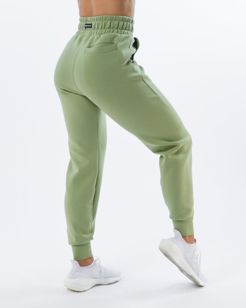 Light Green Alphalete ELMTS Cuffed Jogger Women's Jogger | 9067831-IW