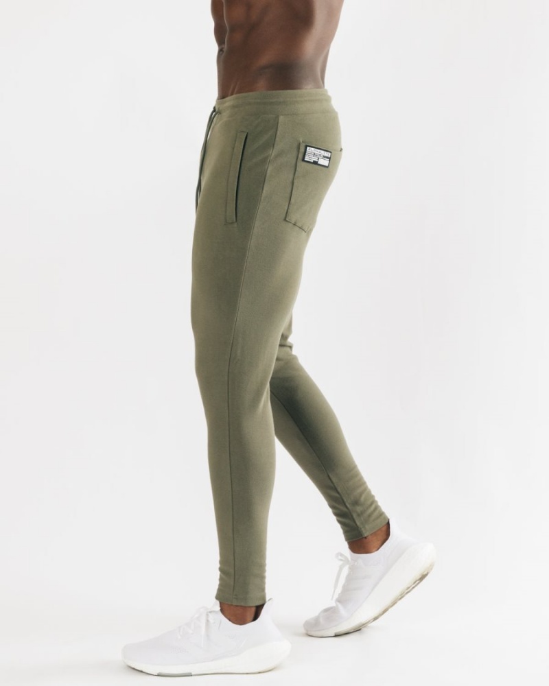 Light Olive Alphalete Identity Jogger Men's Jogger | 5732894-FM