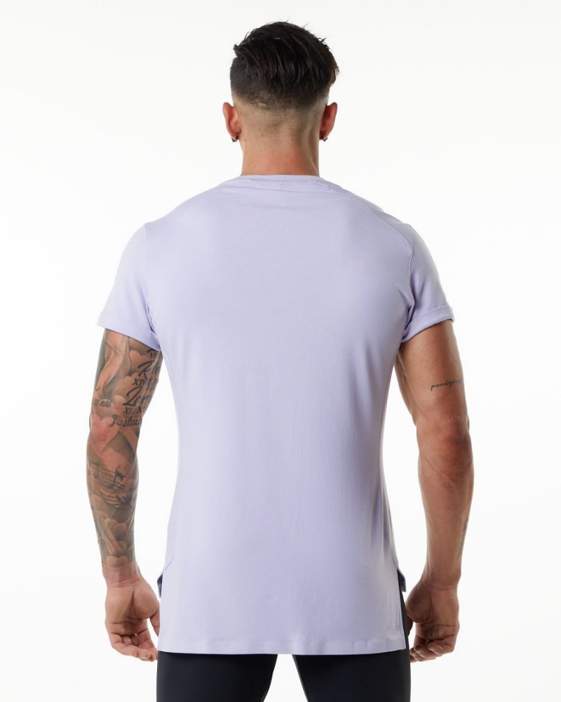 Lilac Haze Alphalete Evo Pocket Tee Men's Shirts | 2143986-FS