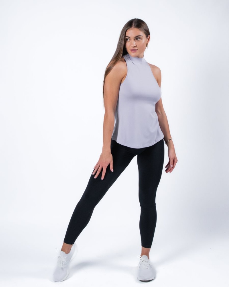 Lilac Haze Alphalete Evo Tank Women's Tank Top | 2603578-PJ