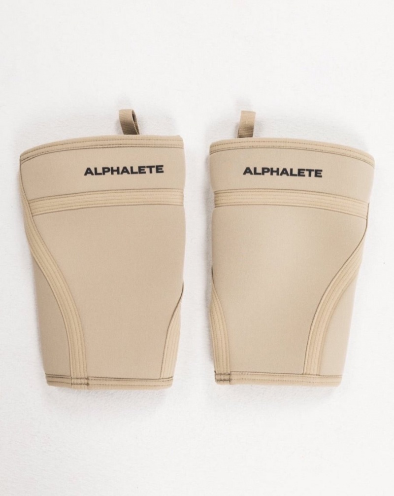 Linen Alphalete Knee Sleeves Men\'s Accessories | 1204658-EF