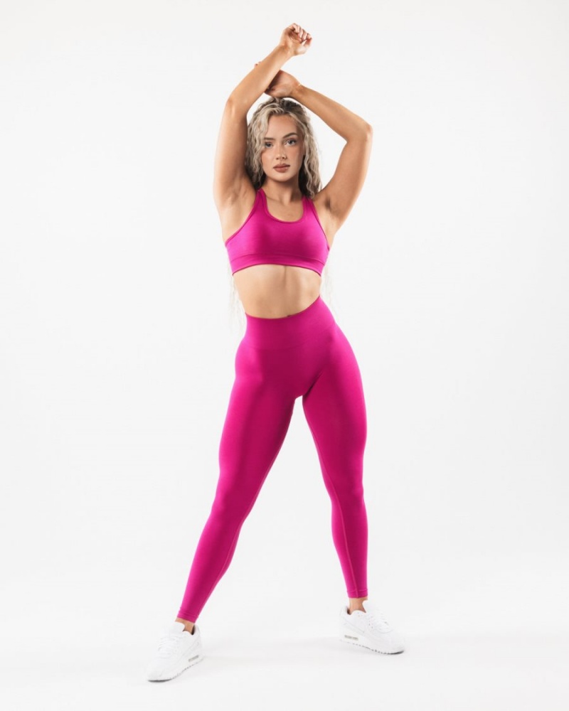 Magenta Alphalete Amplify Legging Women's Leggings | 4135270-KD