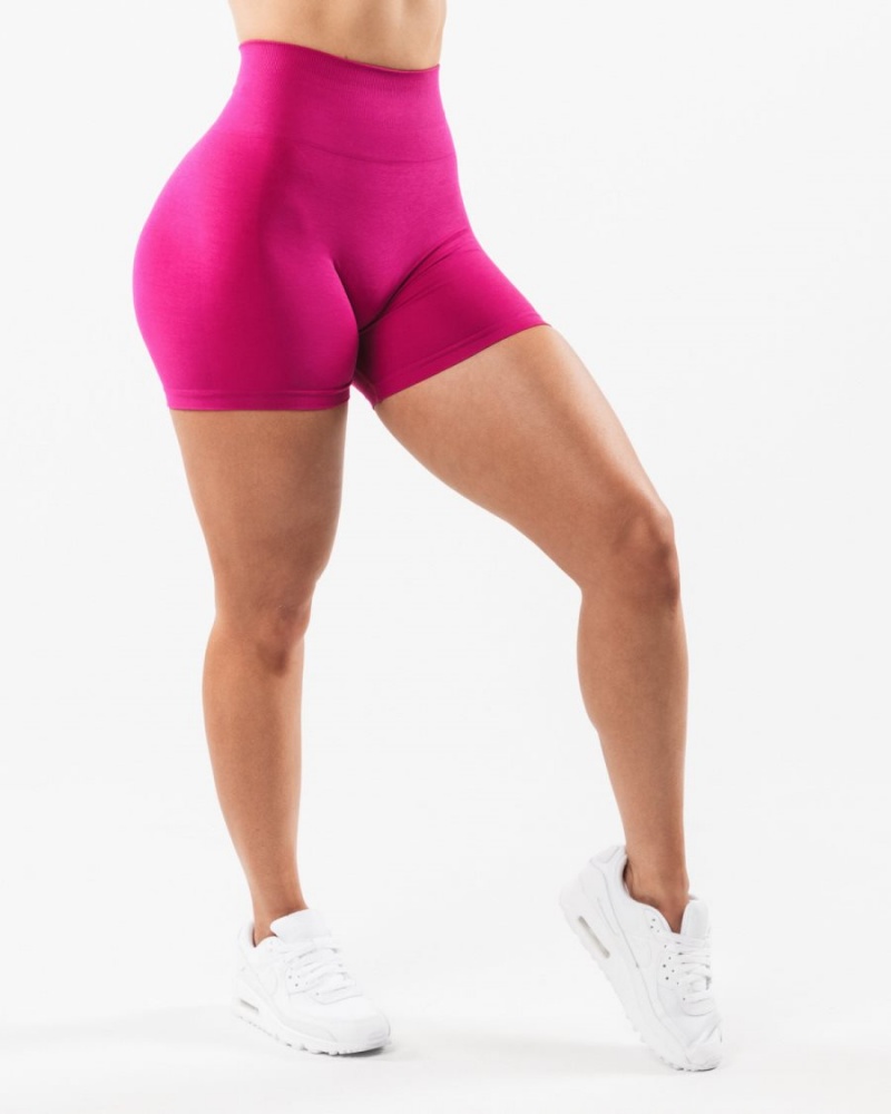 Magenta Alphalete Amplify Short 4.5" Women's Shorts | 3720918-YO