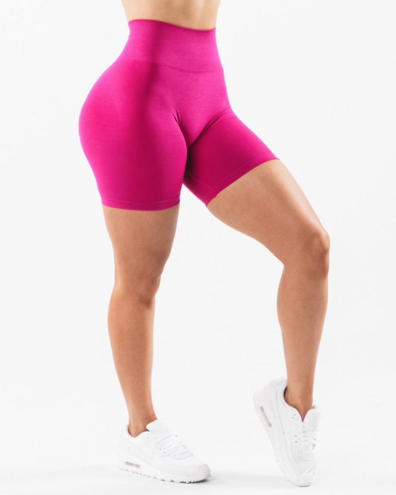 Magenta Alphalete Amplify Short 6.5” Women's Shorts | 1894372-CH