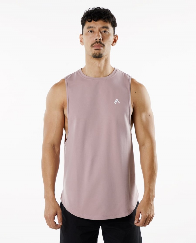 Mauve Alphalete Dynasty Tank Men\'s Tanks | 8472659-RC