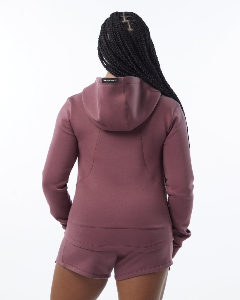 Mauve Alphalete ELMTS Athletic Jacket Women's Jackets | 6285147-VD