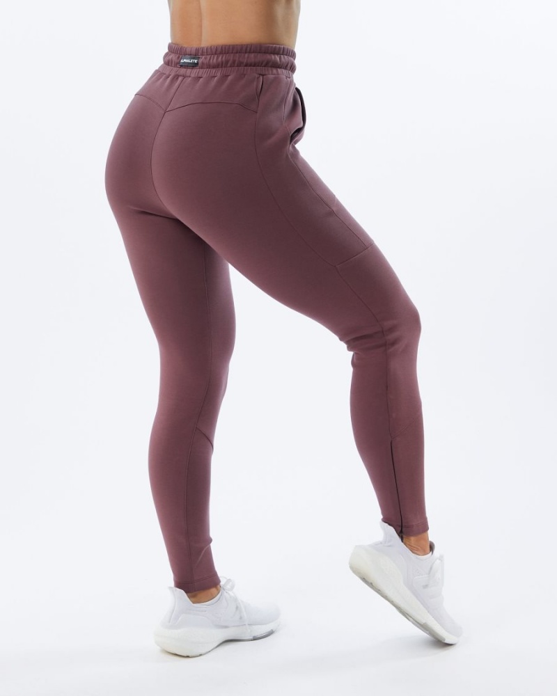 Mauve Alphalete ELMTS Zip Jogger Women's Jogger | 4789536-UP