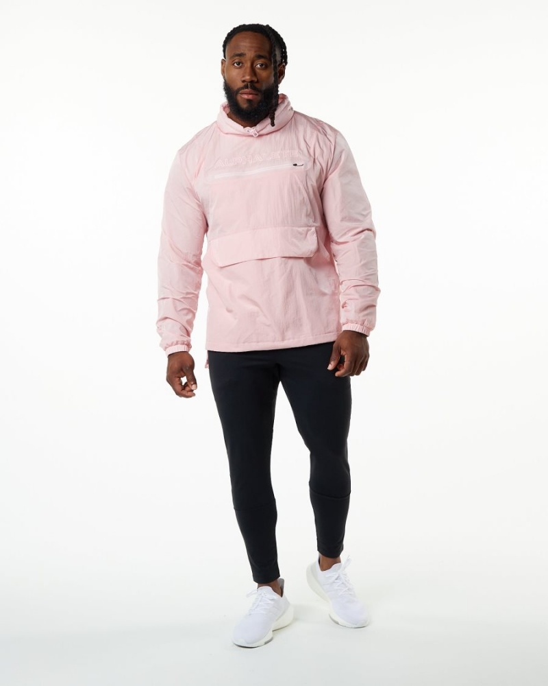 Mauve Alphalete Endure Pullover Men's Jackets | 9786045-PV