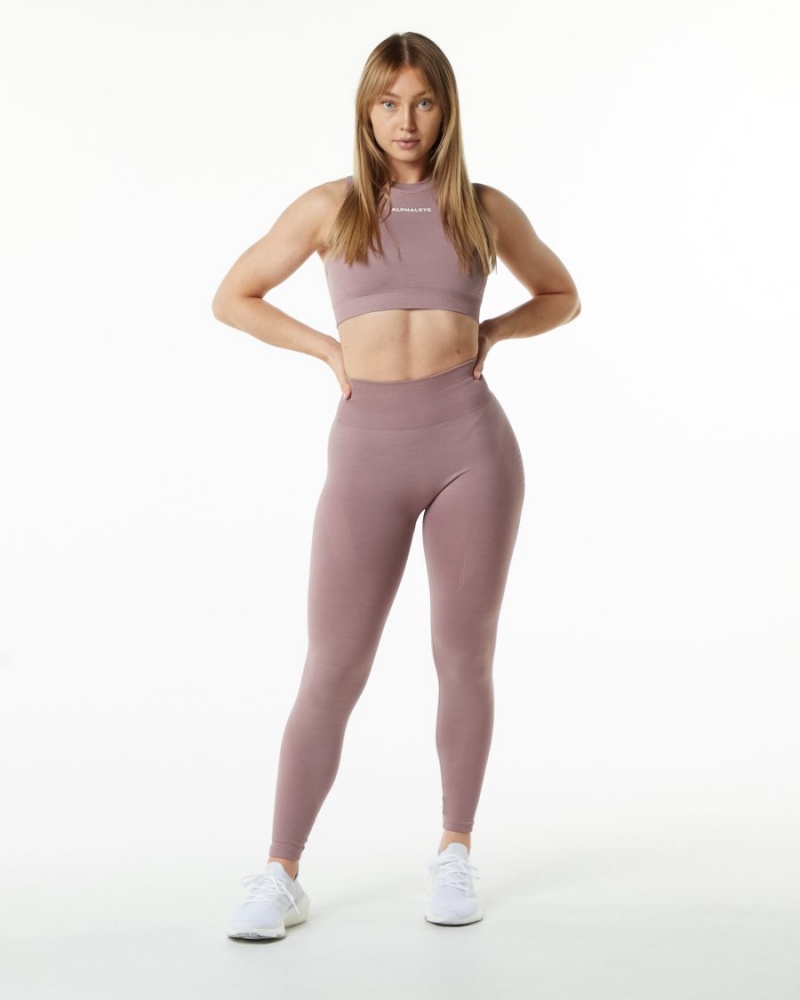 Mauve Alphalete Ozone Legging Women's Leggings | 1968572-BL