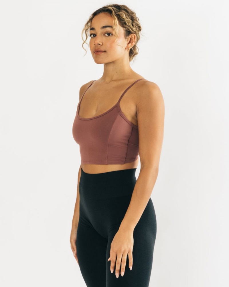 Mauve Alphalete Ultrasoft Allure Tank Women's Tank Top | 3502689-XU