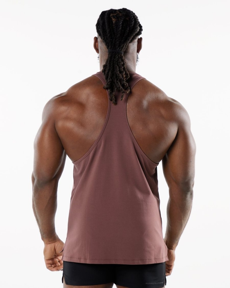 Merlot Alphalete Dynasty Stringer Men's Stringers | 5017634-NI