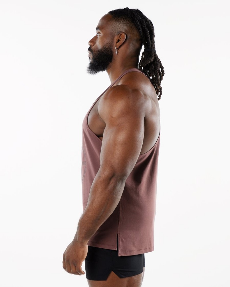 Merlot Alphalete Dynasty Stringer Men's Stringers | 5017634-NI