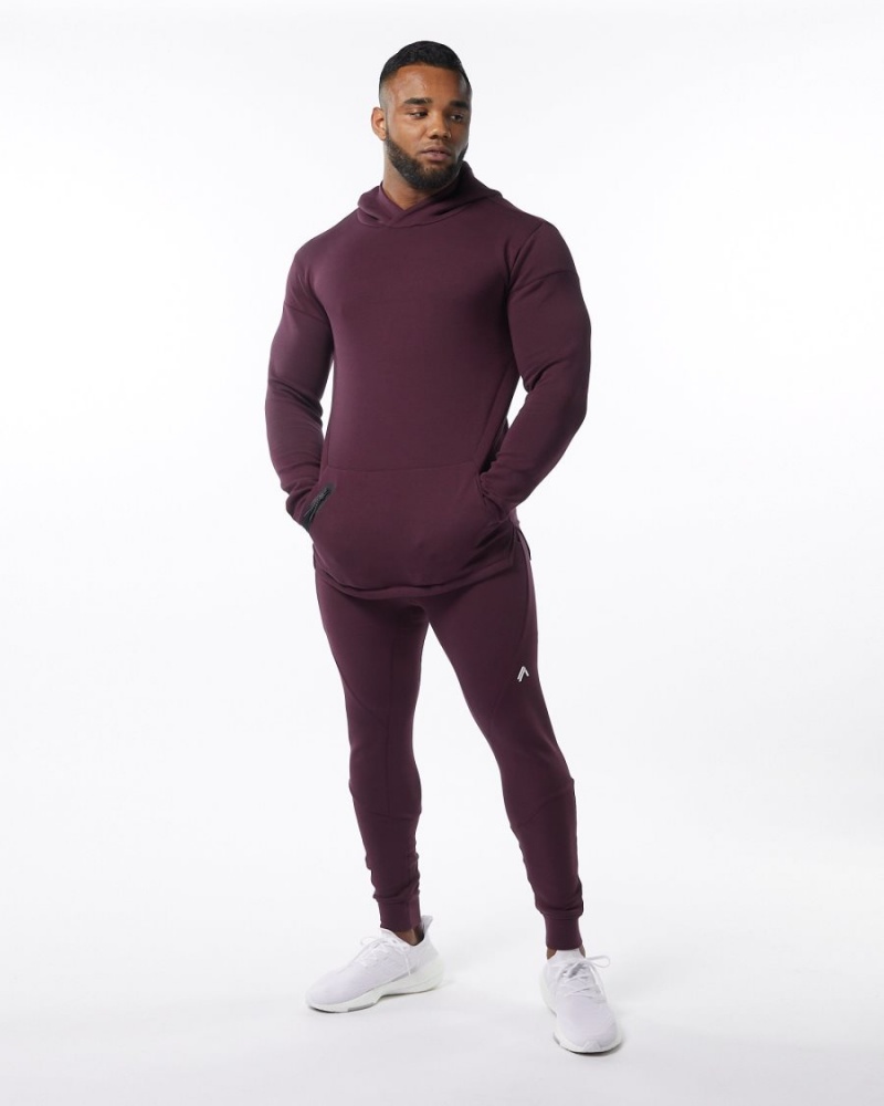 Merlot Alphalete ELMTS Cuffed Jogger Men's Jogger | 1354768-YZ