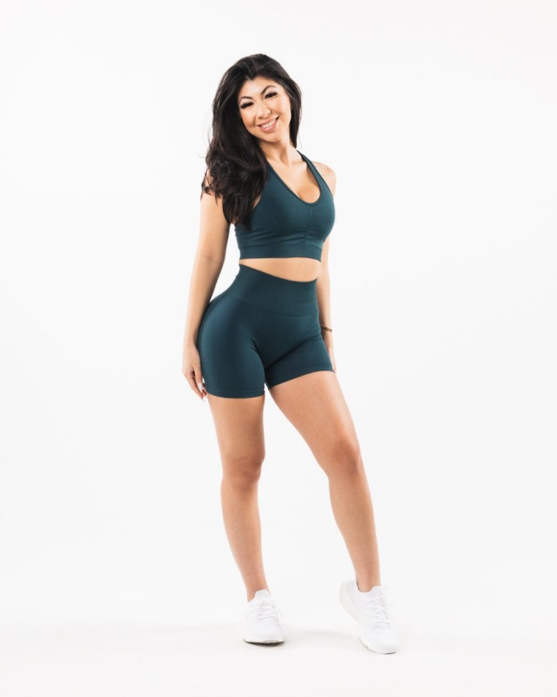 Midnight Alphalete Amplify Short 4.5" Women's Shorts | 2368704-CQ