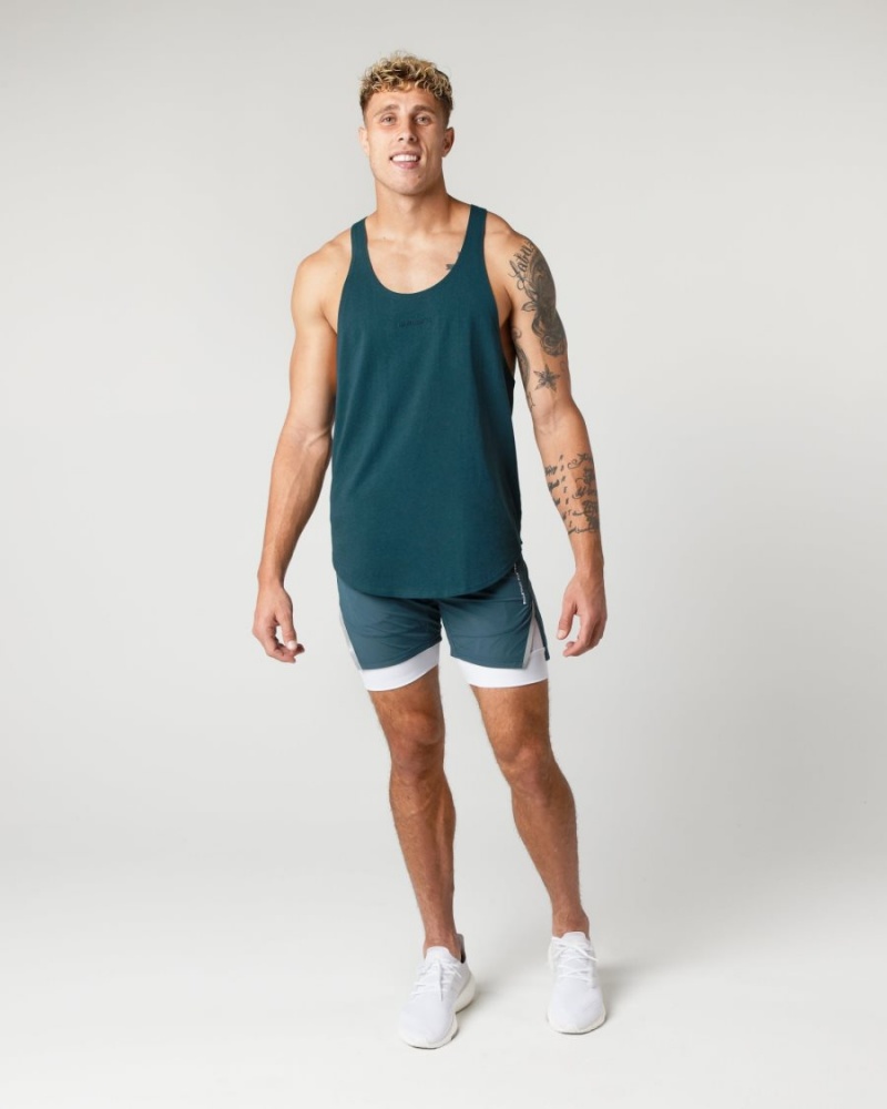 Midnight Alphalete Heavy Cotton Core Stringer Men's Stringers | 1687930-OK