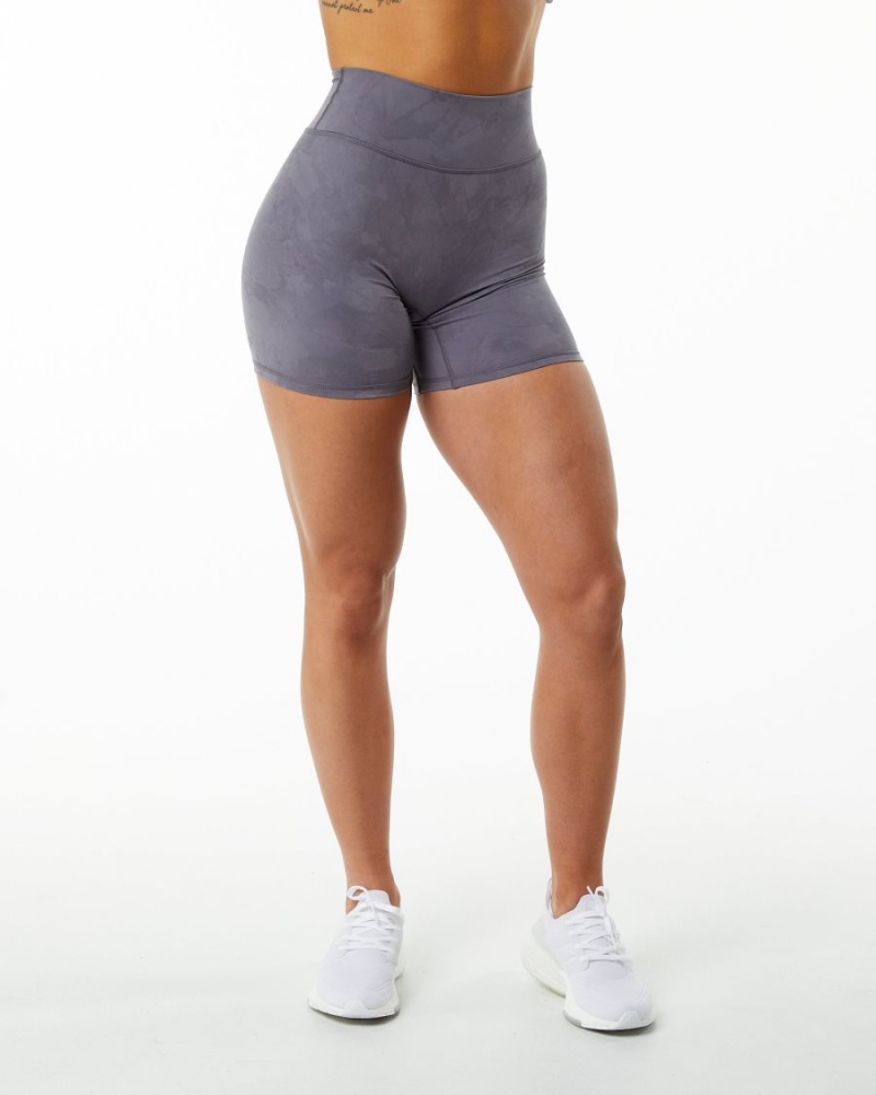 Misty Lilac Alphalete Alphalux Wonder Short 6" Women's Shorts | 9634285-ZA