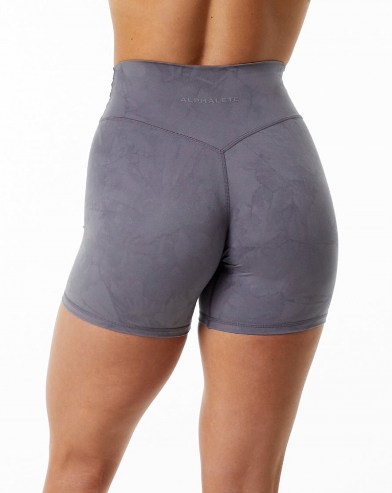 Misty Lilac Alphalete Alphalux Wonder Short 6" Women\'s Shorts | 9634285-ZA