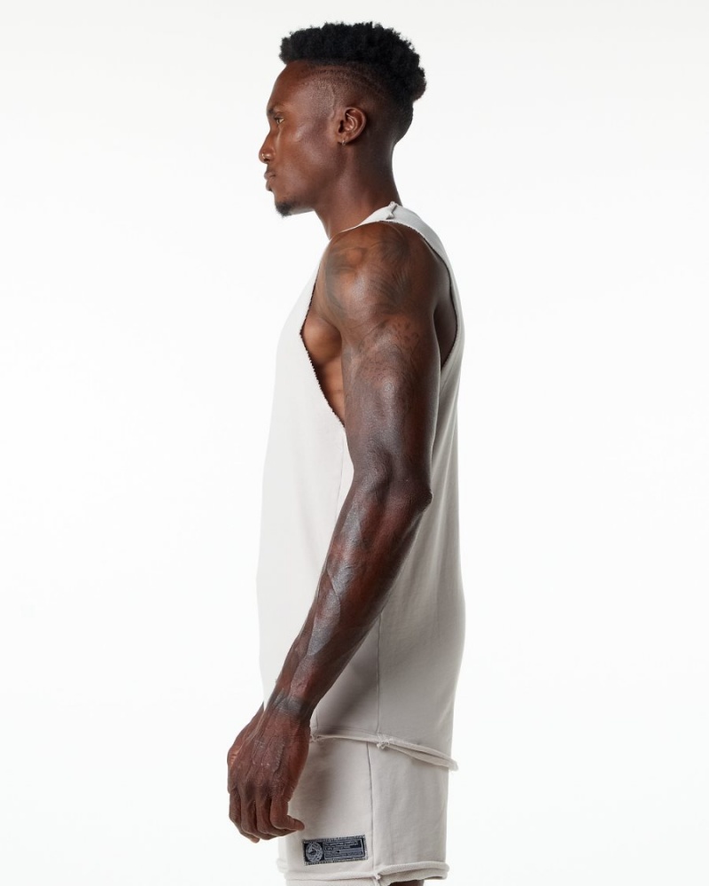 Moonstone Alphalete Very Terry Cutoff Men's Stringers | 4850263-JD