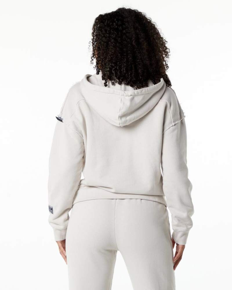 Moonstone Alphalete Very Terry Hoodie Women's Hoodie | 2184690-DO