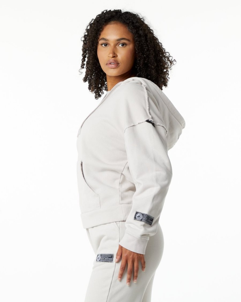 Moonstone Alphalete Very Terry Hoodie Women's Hoodie | 2184690-DO