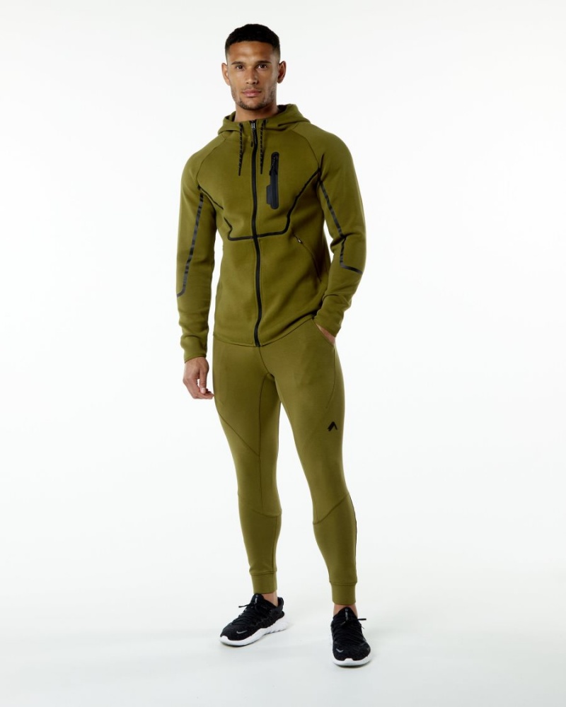 Moss Alphalete ELMTS Athletic Jacket Men's Jackets | 4583726-NS