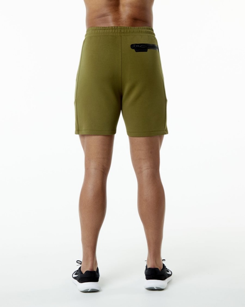 Moss Alphalete ELMTS Athletic Short 6" Men's Shorts | 4872150-SN