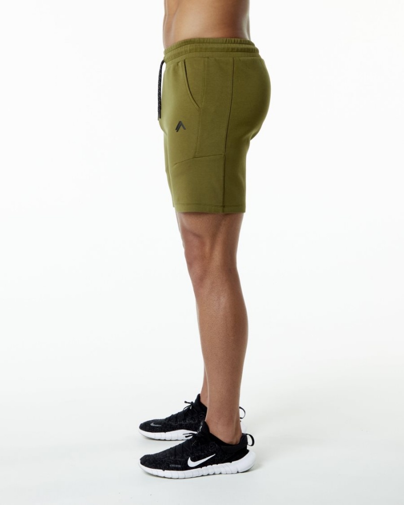 Moss Alphalete ELMTS Athletic Short 6" Men's Shorts | 4872150-SN