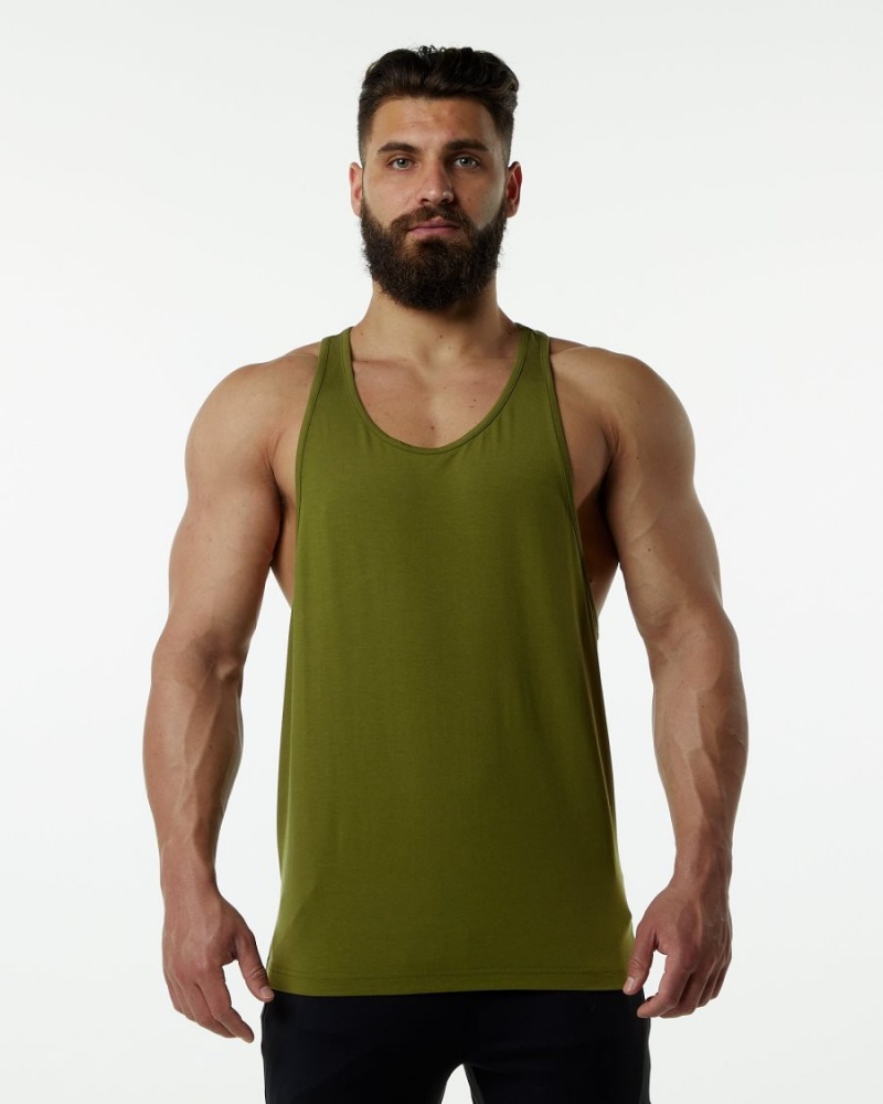 Moss Green Alphalete Evo Stringer Men\'s Stringers | 9350126-BA