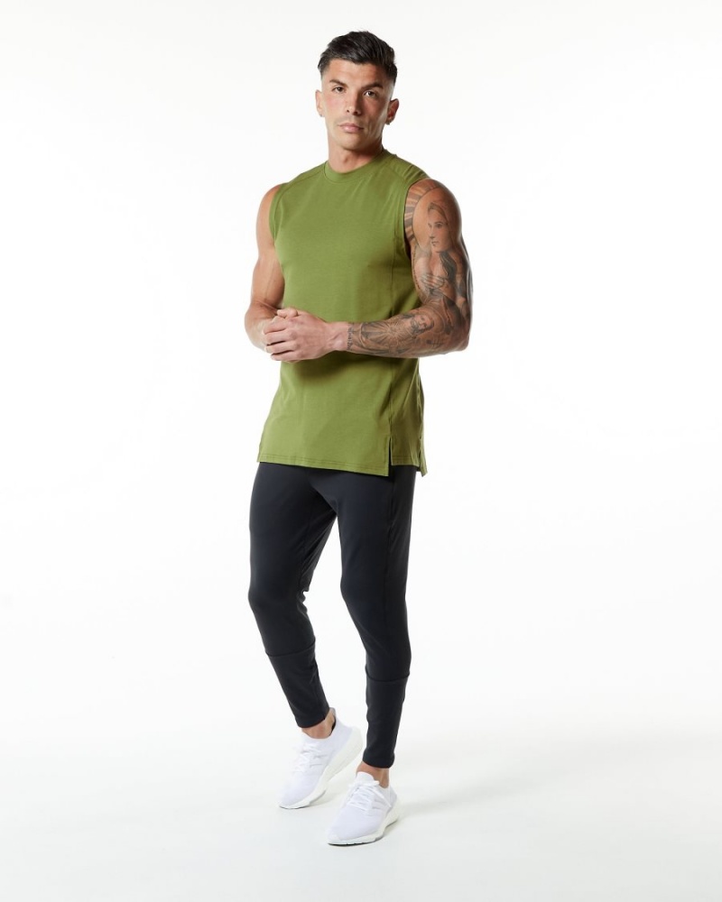 Moss Green Alphalete Evo Tank Men's Tanks | 1758930-IG