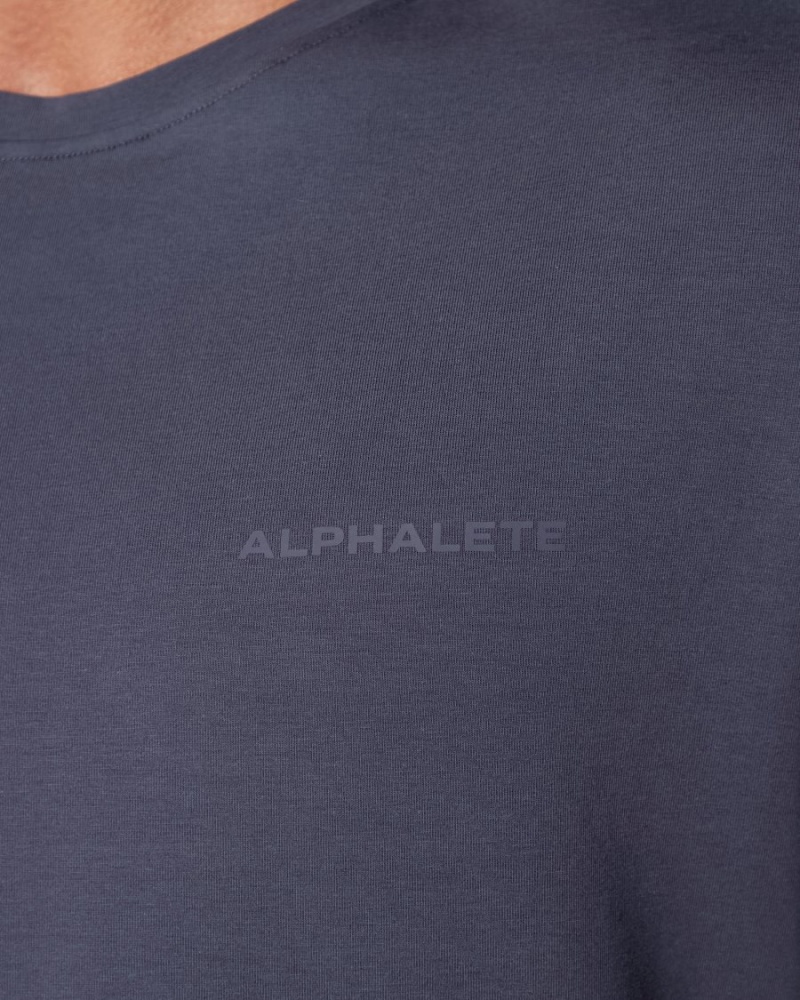 Muted Purple Alphalete Classic Tee Men's Shirts | 8496710-JX